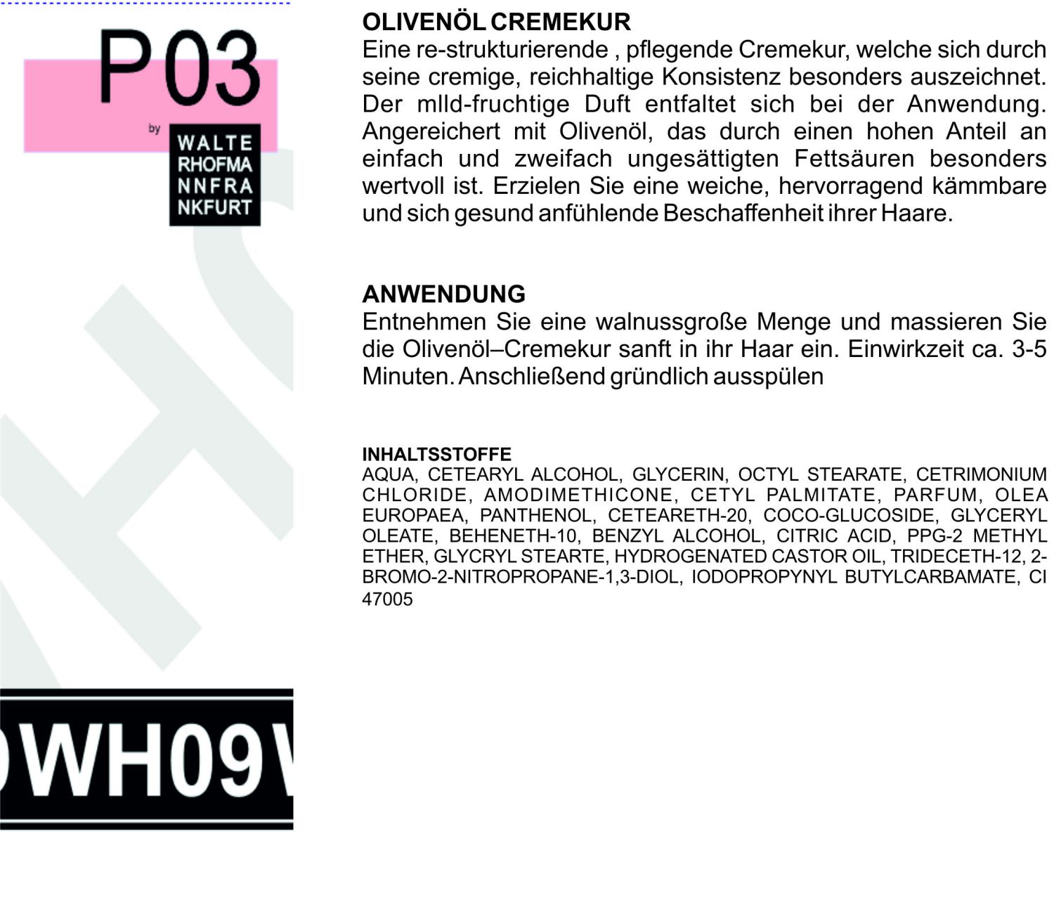 PFLEGE WH09