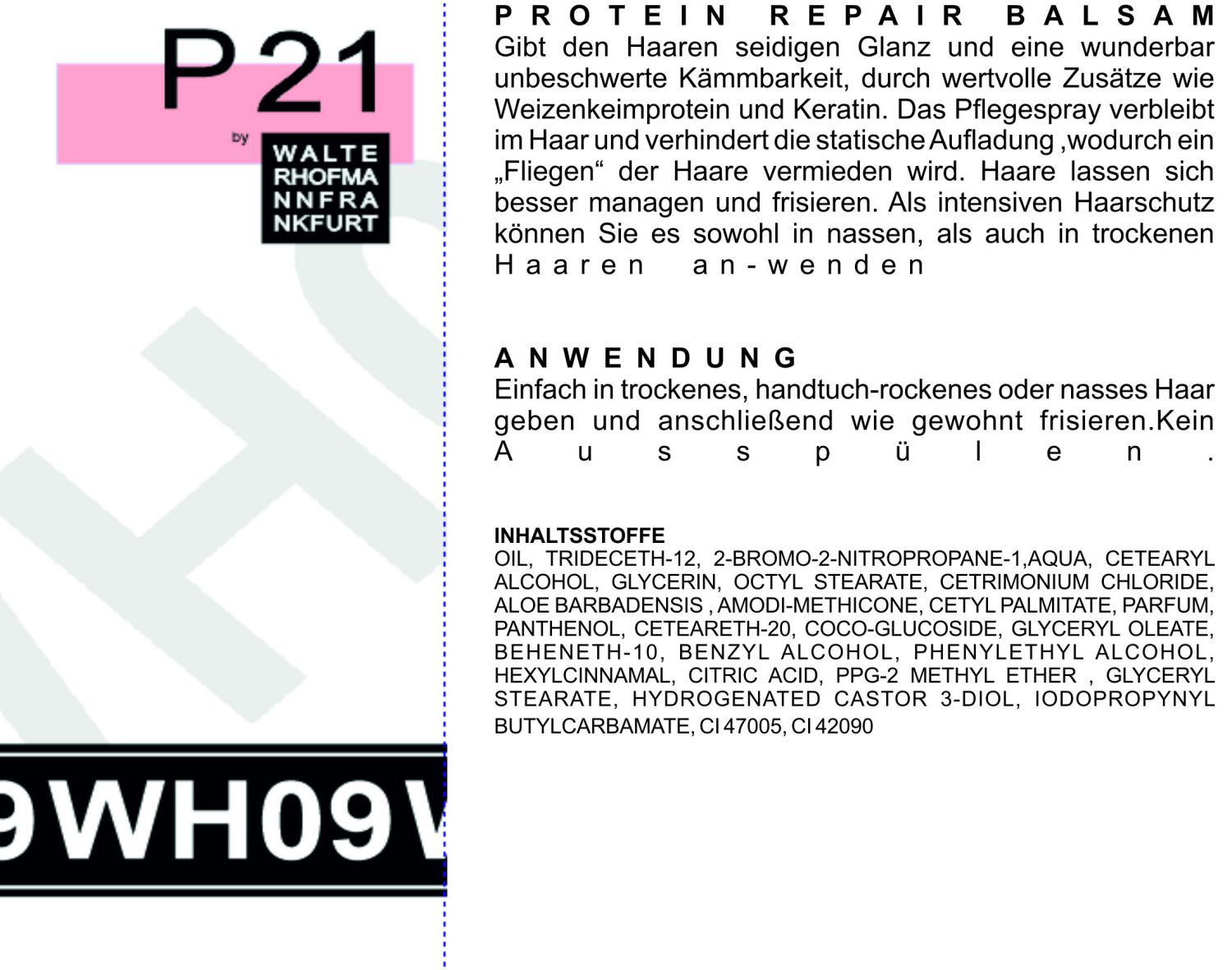 PFLEGE WH09