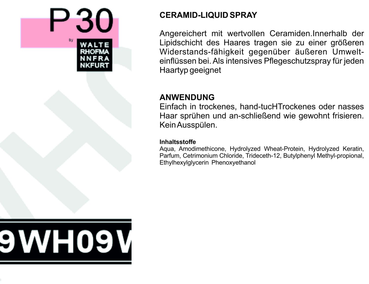 PFLEGE WH09