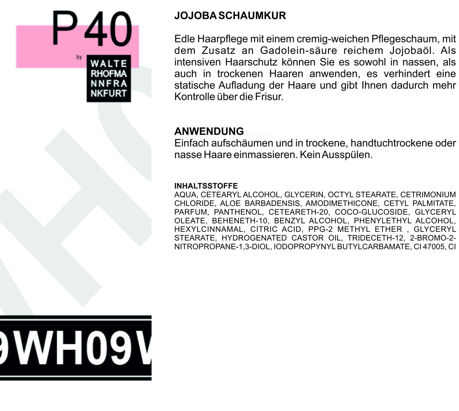 PFLEGE WH09