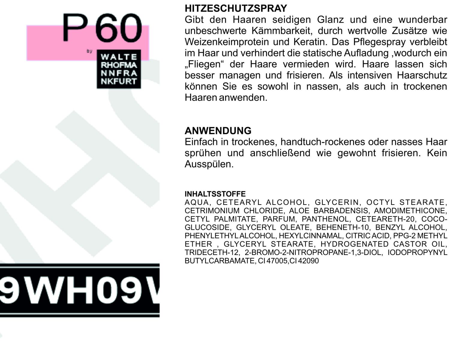 PFLEGE WH09