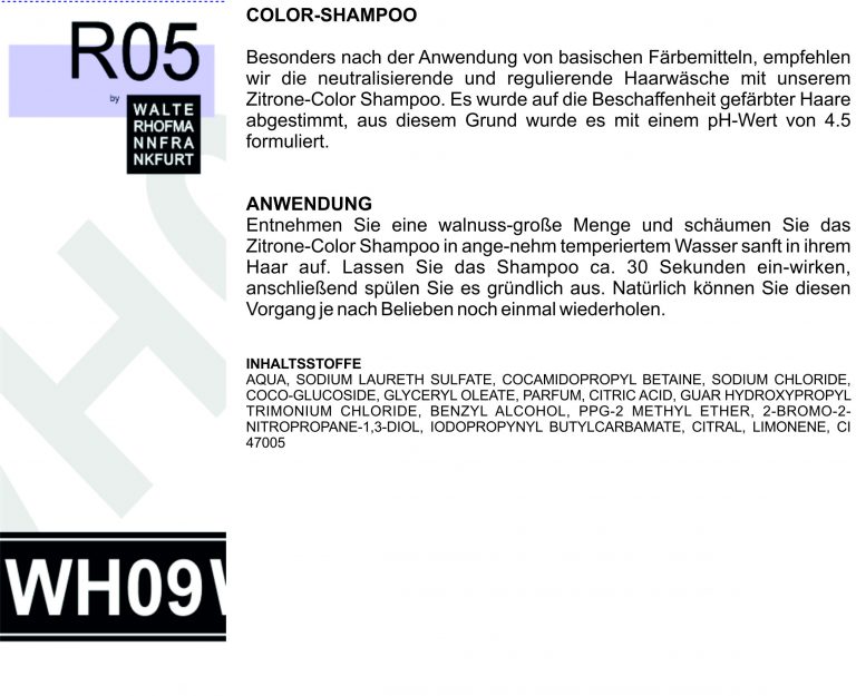 REINIGUNG WH09